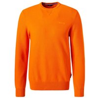 HECHTER PARIS Herren Pullover orange Baumwolle unifarben von HECHTER PARIS