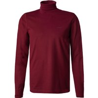 HECHTER PARIS Herren Rollkragenshirt rot Baumwolle unifarben von HECHTER PARIS