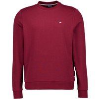 HECHTER PARIS Herren Pullover rot Baumwolle unifarben von HECHTER PARIS