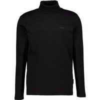 HECHTER PARIS Herren Rollkragenshirt schwarz Baumwolle unifarben von HECHTER PARIS