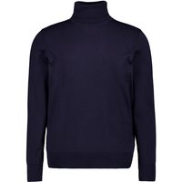 HECHTER PARIS Herren Rollkragenpullover blau unifarben von HECHTER PARIS