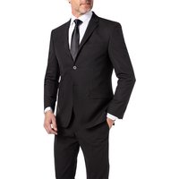 HECHTER PARIS Herren Sakko Schwarz Schurwoll-Stretch von HECHTER PARIS
