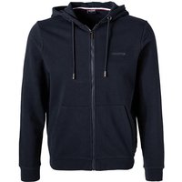 HECHTER PARIS Herren Sweatjacke blau Baumwolle unifarben von HECHTER PARIS