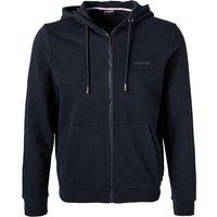 HECHTER PARIS Herren Sweatjacke blau Baumwolle unifarben von HECHTER PARIS