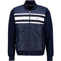 HECHTER PARIS Herren Sweatjacke blau Baumwolle unifarben von HECHTER PARIS