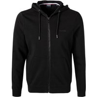 HECHTER PARIS Herren Sweatjacke schwarz Baumwolle unifarben von HECHTER PARIS