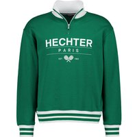 HECHTER PARIS Herren Troyer grün Baumwolle unifarben von HECHTER PARIS