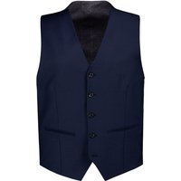 HECHTER PARIS Herren Weste blau Schurwoll-Stretch von HECHTER PARIS