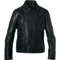 HECHTER PARIS Herren Bikerjacke schwarz Leder unifarben von HECHTER PARIS