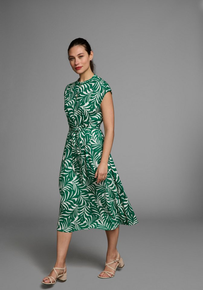 HECHTER PARIS Midikleid mit Knopfleiste und Bindetaille von HECHTER PARIS