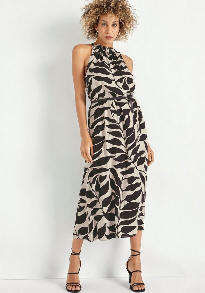 HECHTER PARIS Midikleid mit Allover-Print und Bindeband von HECHTER PARIS