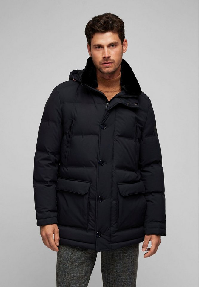 HECHTER PARIS Parka High Tech REAL DOWN mit Reißverschluss und Knopfleiste von HECHTER PARIS