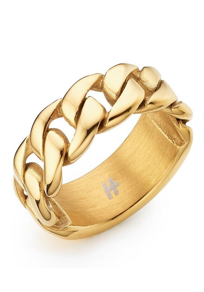 HECHTER PARIS Partnerring Schmuck Geschenk, Ring unisex Optik Panzerkette, Gold + Silber von HECHTER PARIS