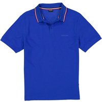 HECHTER PARIS Herren Polo-Shirt blau Baumwoll-Piqué von HECHTER PARIS