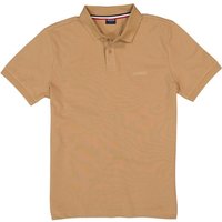 HECHTER PARIS Herren Polo-Shirt braun Baumwoll-Piqué von HECHTER PARIS