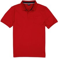 HECHTER PARIS Herren Polo-Shirt rot Baumwoll-Jersey von HECHTER PARIS