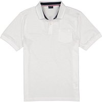 HECHTER PARIS Herren Polo-Shirt weiß Baumwoll-Jersey von HECHTER PARIS