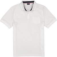 HECHTER PARIS Herren Polo-Shirt weiß Baumwoll-Jersey von HECHTER PARIS