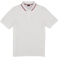 HECHTER PARIS Herren Polo-Shirt weiß Baumwoll-Piqué von HECHTER PARIS