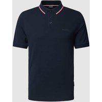 HECHTER PARIS Poloshirt mit Kontraststreifen in Hellblau, Größe L von HECHTER PARIS