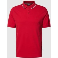 HECHTER PARIS Poloshirt mit Kontraststreifen in Rot, Größe XL von HECHTER PARIS