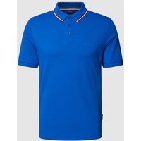 HECHTER PARIS Poloshirt mit Kontraststreifen in Royal, Größe XL von HECHTER PARIS