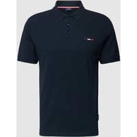 HECHTER PARIS Poloshirt mit Label-Stitching in Hellblau, Größe L von HECHTER PARIS