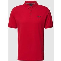 HECHTER PARIS Poloshirt mit Label-Stitching in Rot, Größe L von HECHTER PARIS