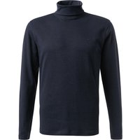 HECHTER PARIS Herren Rollkragenpullover blau Baumwolle unifarben von HECHTER PARIS