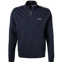 HECHTER PARIS Herren Sweatjacke blau Baumwolle unifarben von HECHTER PARIS