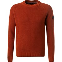 HECHTER PARIS Herren Pullover orange Baumwolle unifarben von HECHTER PARIS