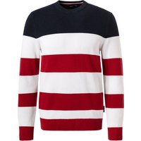 HECHTER PARIS Herren Pullover rot Gestreift von HECHTER PARIS