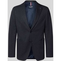 HECHTER PARIS Regular Fit 2-Knopf-Sakko mit Reverskragen in Blau, Größe 28 von HECHTER PARIS