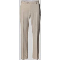 HECHTER PARIS Regular Fit Anzughose mit Paspeltaschen Modell 'X-Tension' in Taupe, Größe 50 von HECHTER PARIS