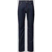HECHTER PARIS Regular Fit Jeans in unifarbenem Design Modell 'BELFORT' in Marine, Größe 33/34 von HECHTER PARIS