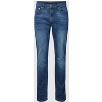 HECHTER PARIS Regular Tapered Fit Jeans im 5-Pocket-Design Modell 'BELFORT' in Jeansblau, Größe 32/32 von HECHTER PARIS