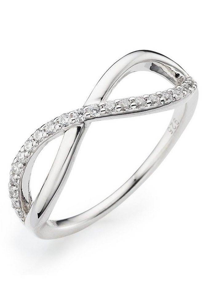 HECHTER PARIS Fingerring Schmuck Geschenk Silber 925 Damenring Infinity, mit Topas von HECHTER PARIS