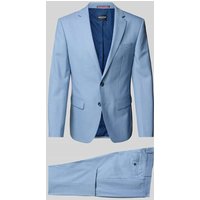 HECHTER PARIS Slim Fit Anzug aus Schurwoll-Mix mit Reverskragen in Hellblau, Größe 27 von HECHTER PARIS
