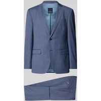 HECHTER PARIS Slim Fit Anzug mit 2-Knopf-Sakko in Hellblau, Größe 48 von HECHTER PARIS