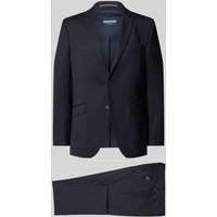 HECHTER PARIS Slim Fit Anzug mit 2-Knopf-Sakko in Marine, Größe 27 von HECHTER PARIS