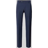 HECHTER PARIS Slim Fit Anzughose mit Bügelfalten in Marine, Größe 25 von HECHTER PARIS