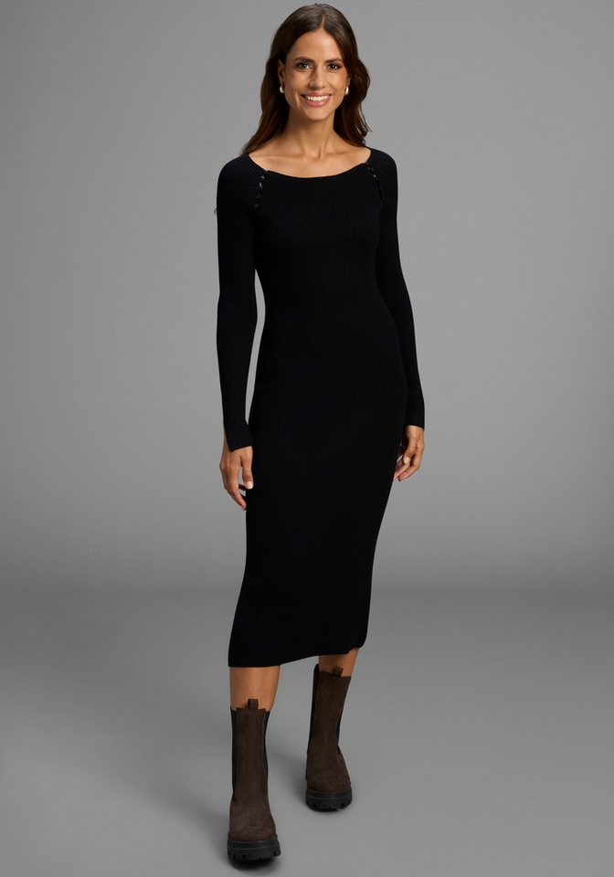 HECHTER PARIS Strickkleid mit Cutouts und Knöpfen - NEUE KOLLEKTION von HECHTER PARIS