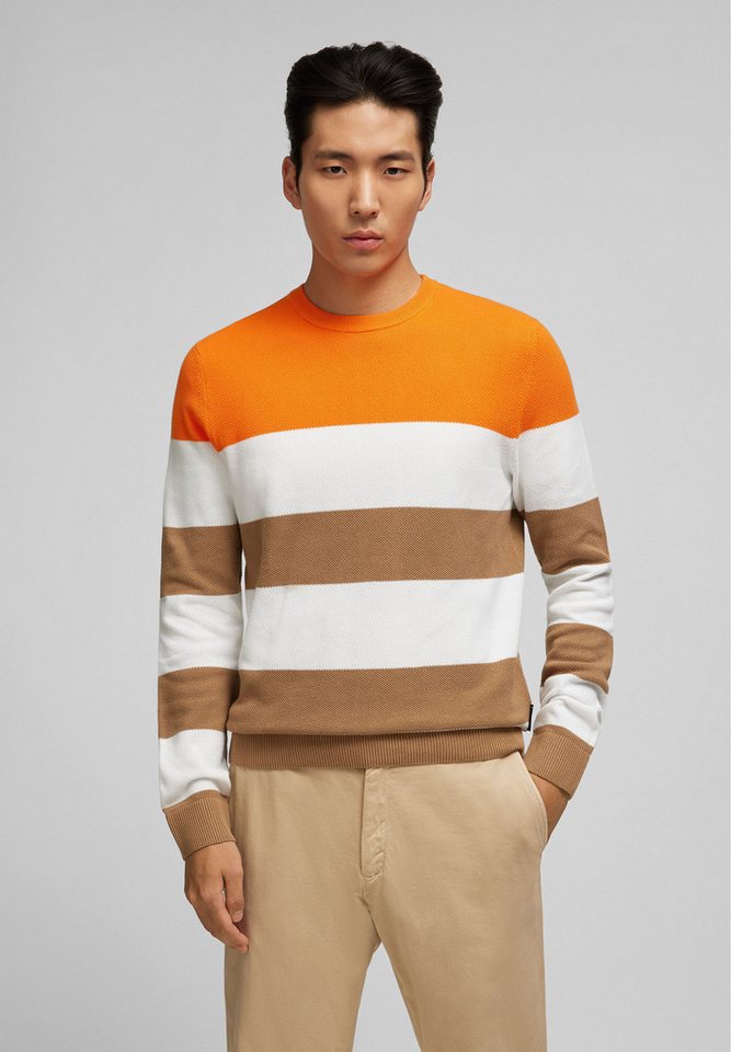 HECHTER PARIS Strickpullover im modischen Colour-Blocking-Design von HECHTER PARIS