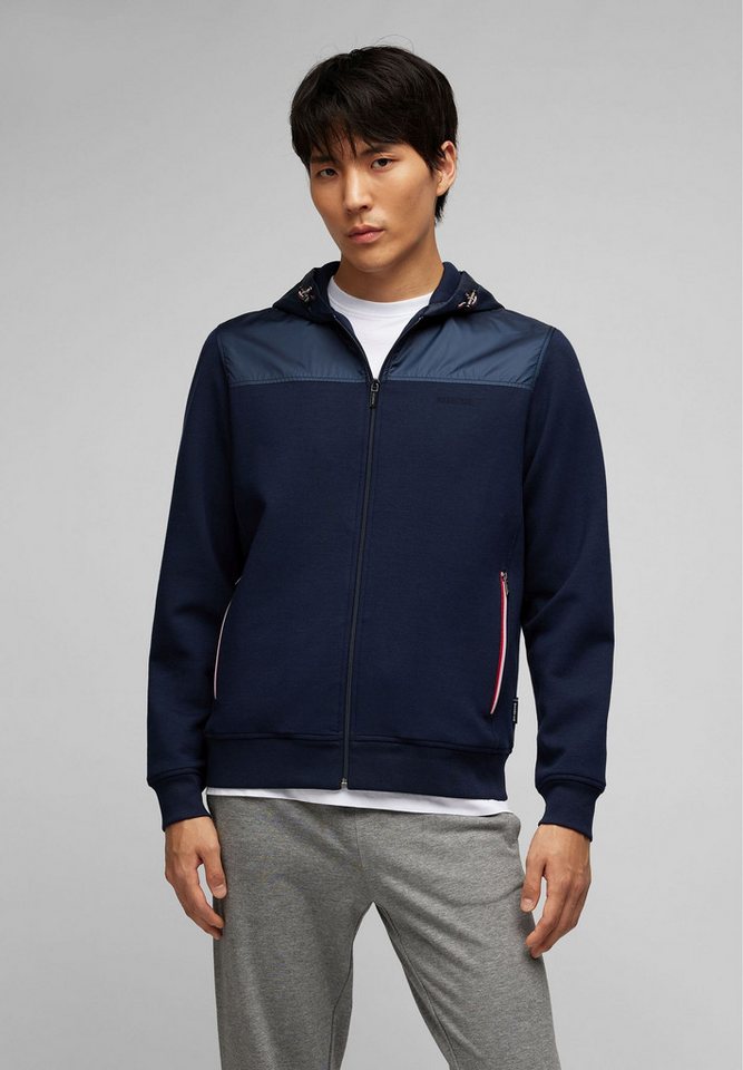 HECHTER PARIS Sweatjacke Hoodie Sweatjacke im unifarbenen Design von HECHTER PARIS