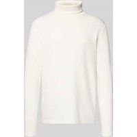 HECHTER PARIS Sweatshirt mit Rollkragen und Logo-Print in Offwhite, Größe XXXL von HECHTER PARIS