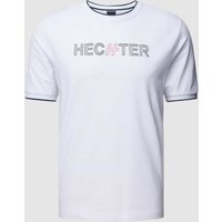 HECHTER PARIS T-Shirt mit Kontraststreifen in Weiss, Größe XL von HECHTER PARIS