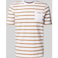 HECHTER PARIS T-Shirt mit Label-Print in Beige, Größe XL von HECHTER PARIS