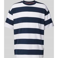 HECHTER PARIS T-Shirt mit Label-Print in Marine, Größe XXL von HECHTER PARIS