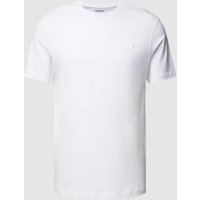 HECHTER PARIS T-Shirt mit Logo-Stitching in Weiss, Größe XXXL von HECHTER PARIS