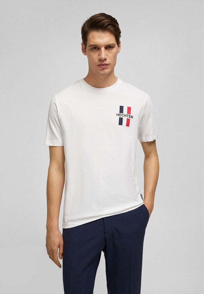 HECHTER PARIS T-Shirt mit farbigen Akzenten und HECHTER-Druck von HECHTER PARIS